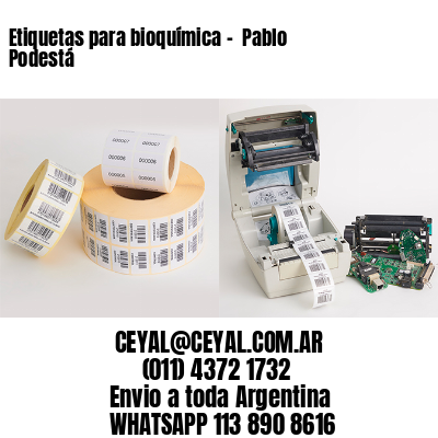 Etiquetas para bioquímica –  Pablo Podestá