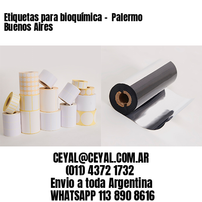 Etiquetas para bioquímica –  Palermo  Buenos Aires
