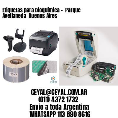 Etiquetas para bioquímica –  Parque Avellaneda  Buenos Aires
