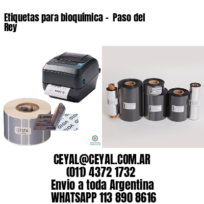Etiquetas para bioquímica –  Paso del Rey