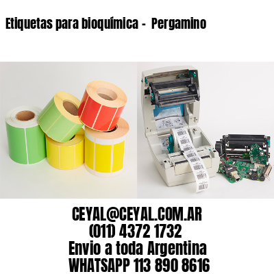 Etiquetas para bioquímica –  Pergamino