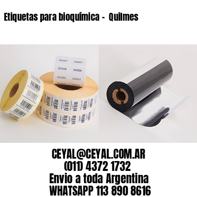 Etiquetas para bioquímica –  Quilmes