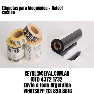 Etiquetas para bioquímica –  Rafael Castillo