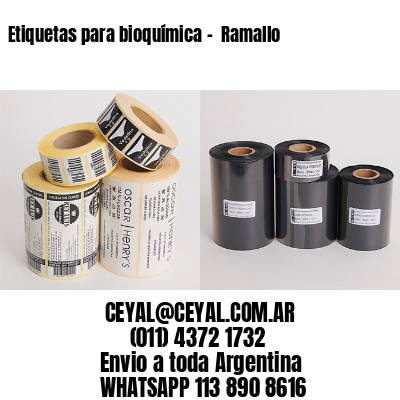 Etiquetas para bioquímica –  Ramallo