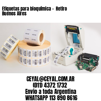 Etiquetas para bioquímica –  Retiro  Buenos Aires