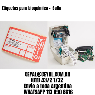 Etiquetas para bioquímica –  Salta