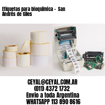 Etiquetas para bioquímica –  San Andrés de Giles