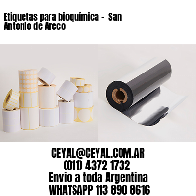 Etiquetas para bioquímica –  San Antonio de Areco