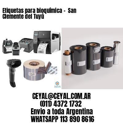 Etiquetas para bioquímica –  San Clemente del Tuyú