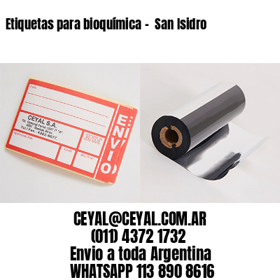 Etiquetas para bioquímica –  San Isidro