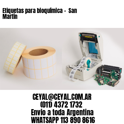 Etiquetas para bioquímica –  San Martín