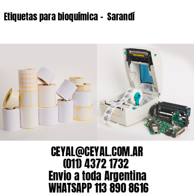 Etiquetas para bioquímica –  Sarandí