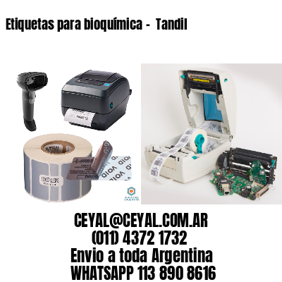 Etiquetas para bioquímica –  Tandil