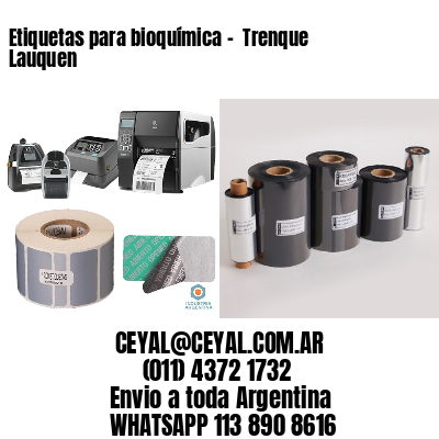 Etiquetas para bioquímica –  Trenque Lauquen