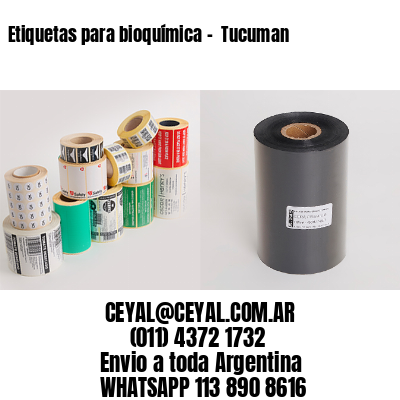 Etiquetas para bioquímica –  Tucuman