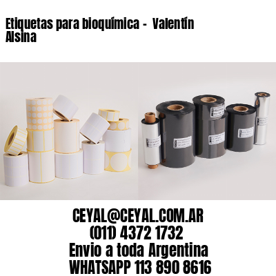 Etiquetas para bioquímica –  Valentín Alsina