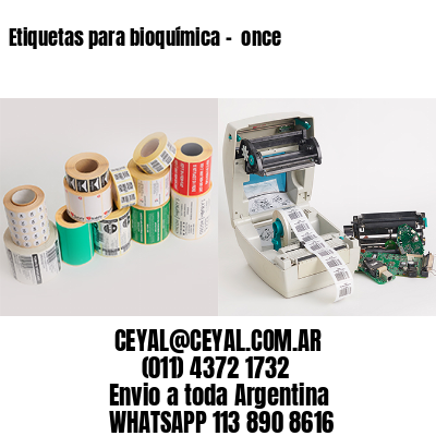 Etiquetas para bioquímica –  once