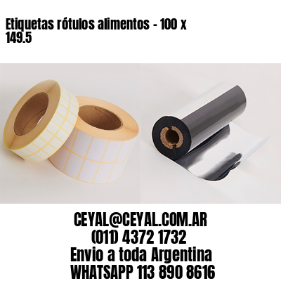 Etiquetas rótulos alimentos – 100 x 149.5