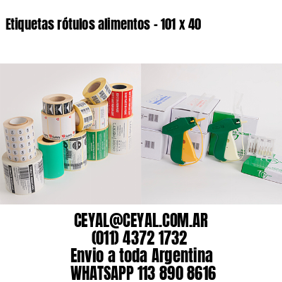Etiquetas rótulos alimentos – 101 x 40