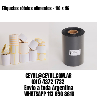 Etiquetas rótulos alimentos – 110 x 46