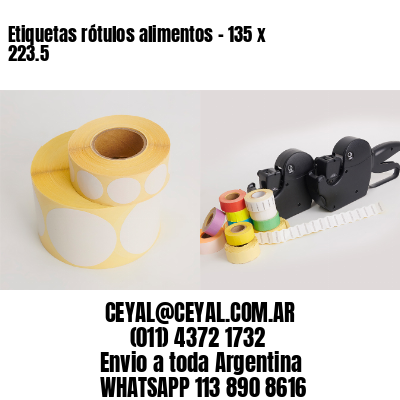 Etiquetas rótulos alimentos – 135 x 223.5