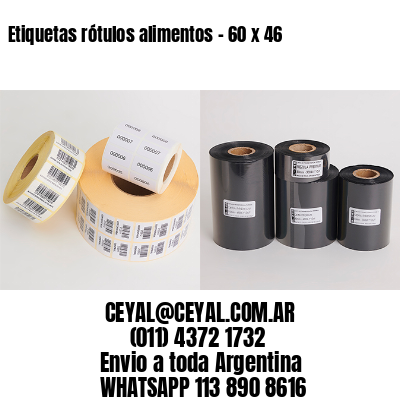 Etiquetas rótulos alimentos – 60 x 46