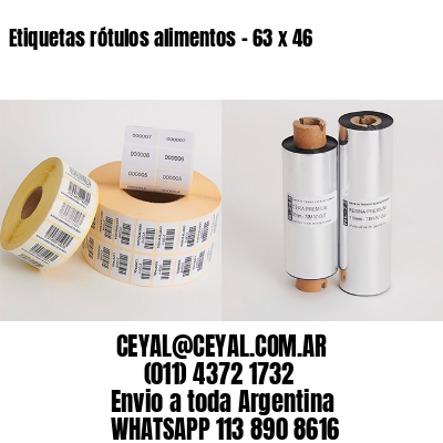 Etiquetas rótulos alimentos – 63 x 46