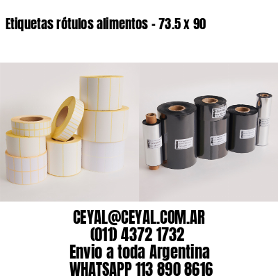 Etiquetas rótulos alimentos – 73.5 x 90