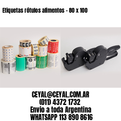 Etiquetas rótulos alimentos – 80 x 100