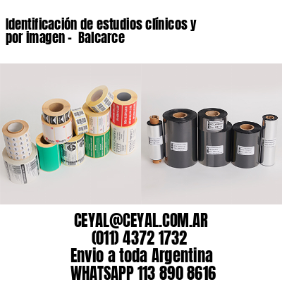Identificación de estudios clínicos y por imagen –  Balcarce