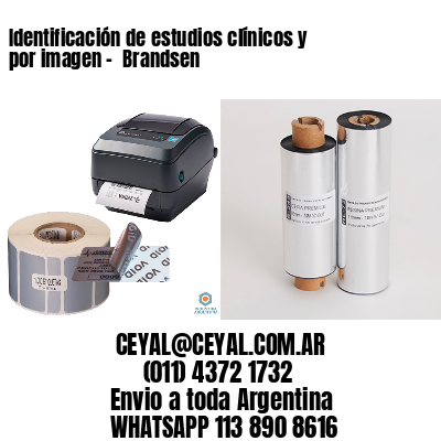 Identificación de estudios clínicos y por imagen –  Brandsen