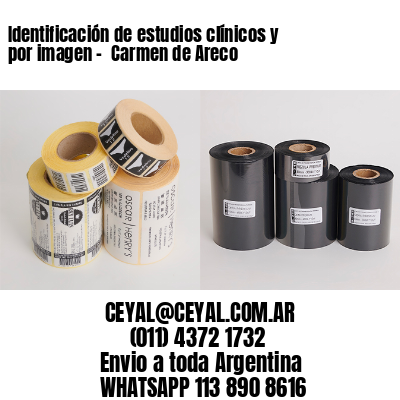 Identificación de estudios clínicos y por imagen –  Carmen de Areco