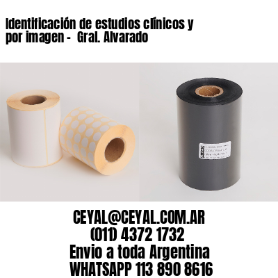 Identificación de estudios clínicos y por imagen –  Gral. Alvarado