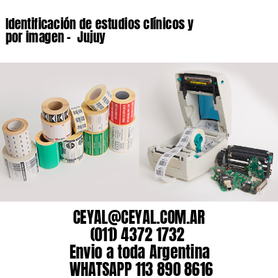 Identificación de estudios clínicos y por imagen –  Jujuy