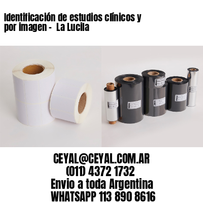 Identificación de estudios clínicos y por imagen –  La Lucila