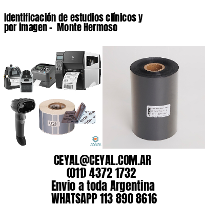 Identificación de estudios clínicos y por imagen –  Monte Hermoso
