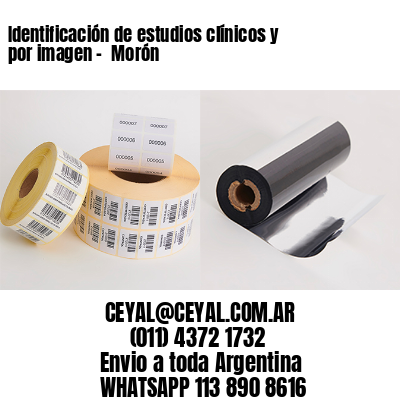 Identificación de estudios clínicos y por imagen –  Morón