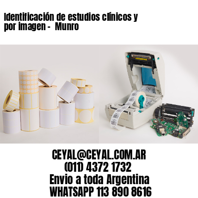 Identificación de estudios clínicos y por imagen –  Munro