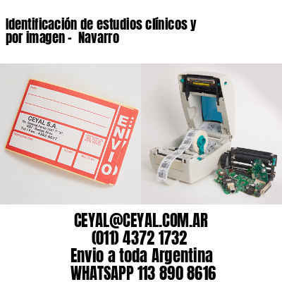 Identificación de estudios clínicos y por imagen –  Navarro