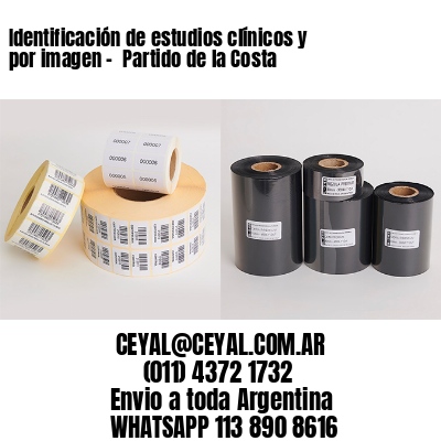 Identificación de estudios clínicos y por imagen –  Partido de la Costa