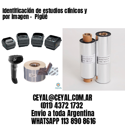 Identificación de estudios clínicos y por imagen –  Pigüé