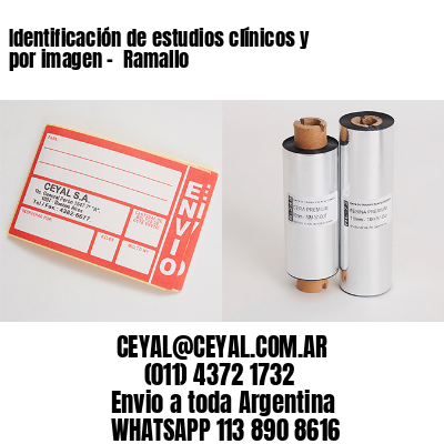 Identificación de estudios clínicos y por imagen –  Ramallo
