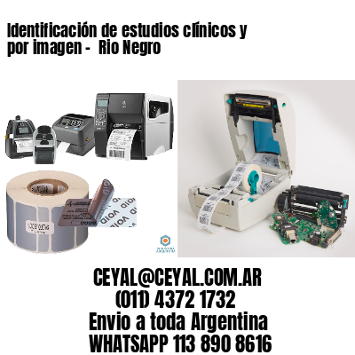 Identificación de estudios clínicos y por imagen –  Rio Negro