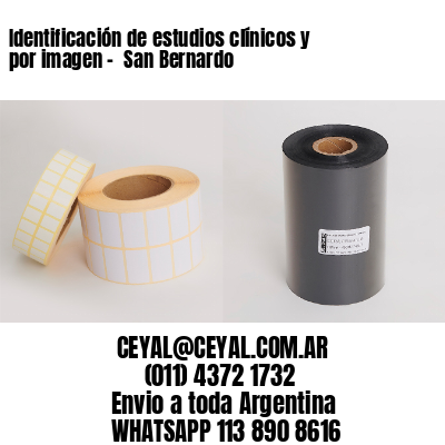 Identificación de estudios clínicos y por imagen –  San Bernardo