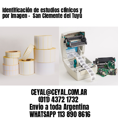 Identificación de estudios clínicos y por imagen –  San Clemente del Tuyú