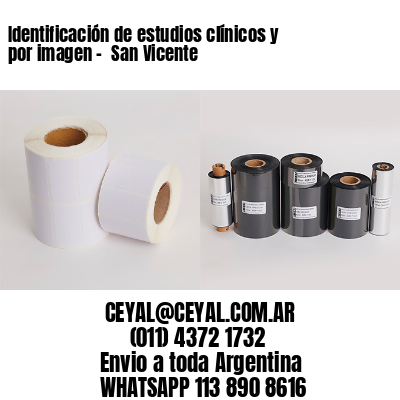Identificación de estudios clínicos y por imagen –  San Vicente
