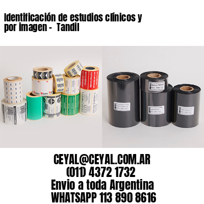 Identificación de estudios clínicos y por imagen –  Tandil