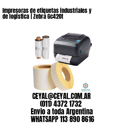 Impresoras de etiquetas industriales y de logística | Zebra Gc420t