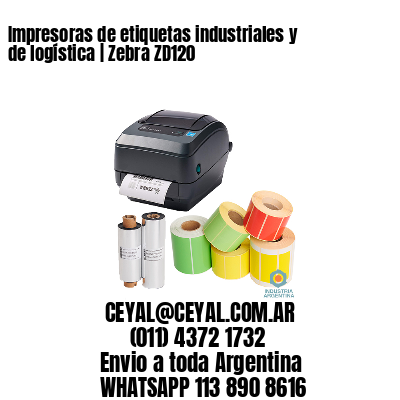 Impresoras de etiquetas industriales y de logística | Zebra ZD120