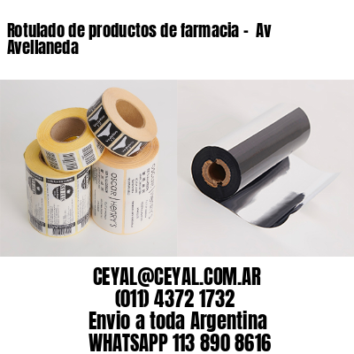 Rotulado de productos de farmacia –  Av Avellaneda